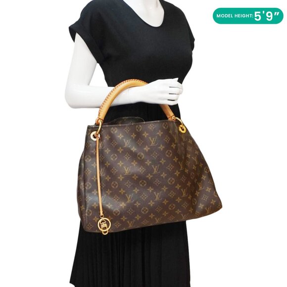 Louis Vuitton  Artsy MM Monogram Canvas Hobo Bag Brown - Picture 2 of 13